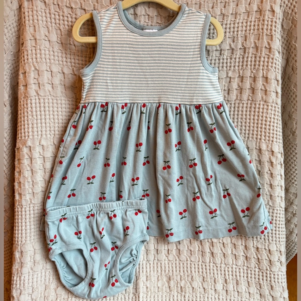 Hanna Andersson Cherry Dress with Bloomers